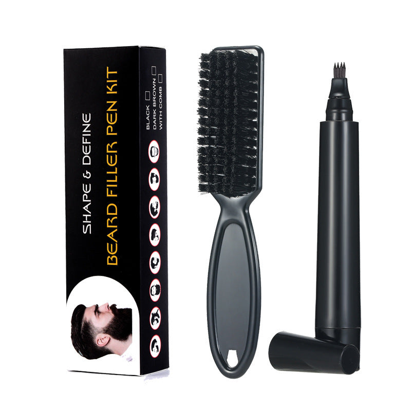 Four-pronged Beard Pen Beard Filling Pen Beard Pencil - Lunarié Skin
