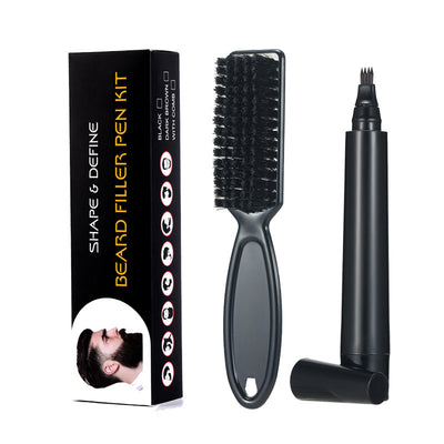 Four-pronged Beard Pen Beard Filling Pen Beard Pencil - Lunarié Skin