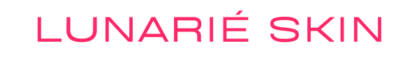Lunarié Skin logo in pink on a white background